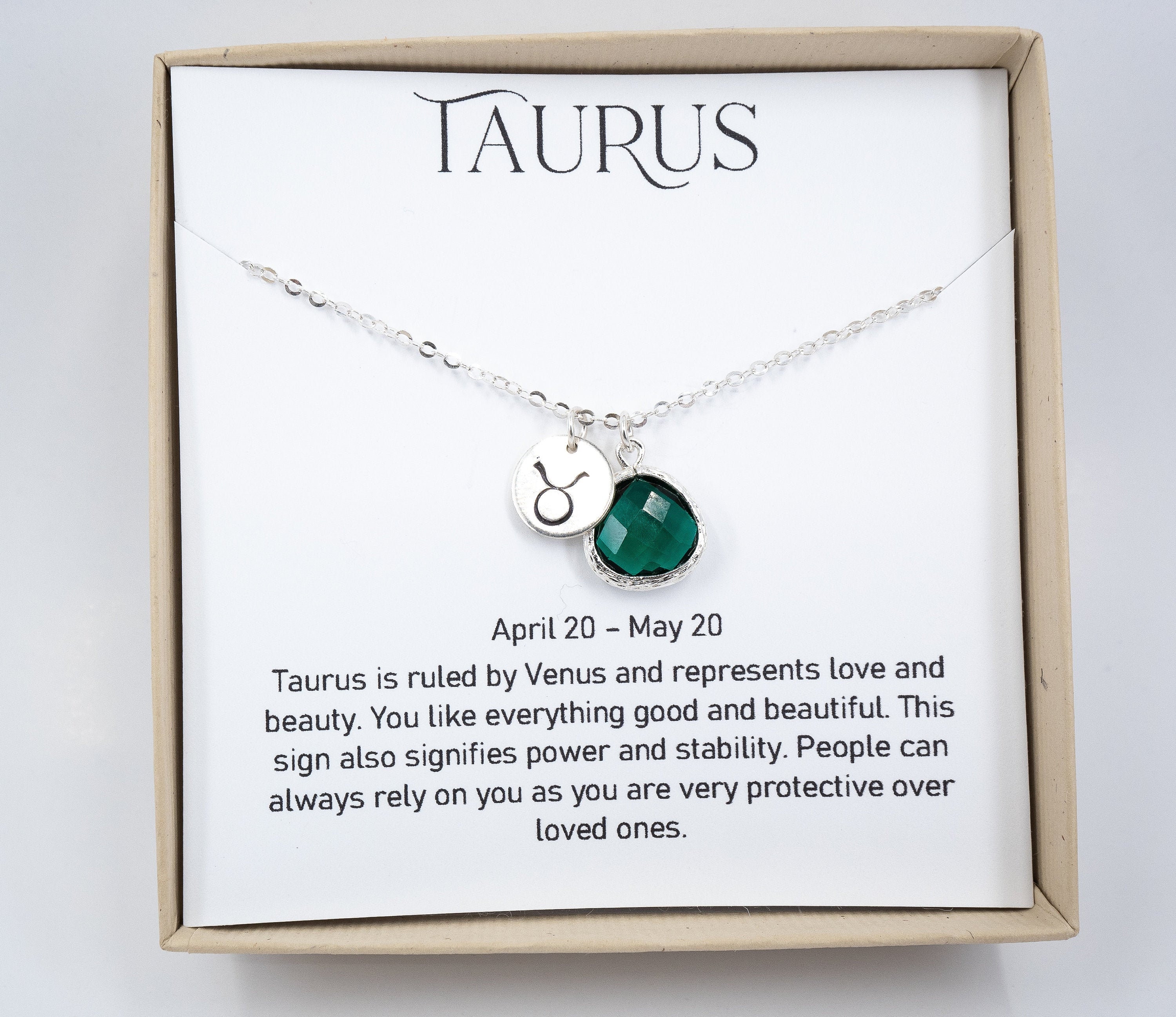 Taurus Zodiac Necklace |Zodiac Jewelry | Dichroic Glass Pendant -  Zulasurfing Studios
