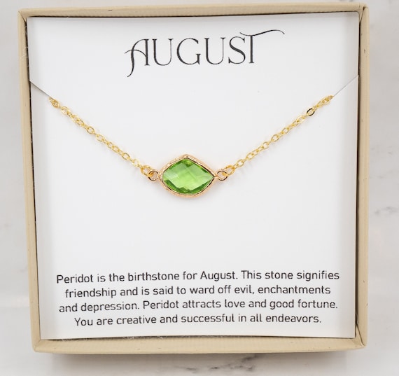 Green Gemstone Vintage 16 inches August Birthstone Gold Tone Clasp Quality Peridot Chip Necklace Graduated Beads
