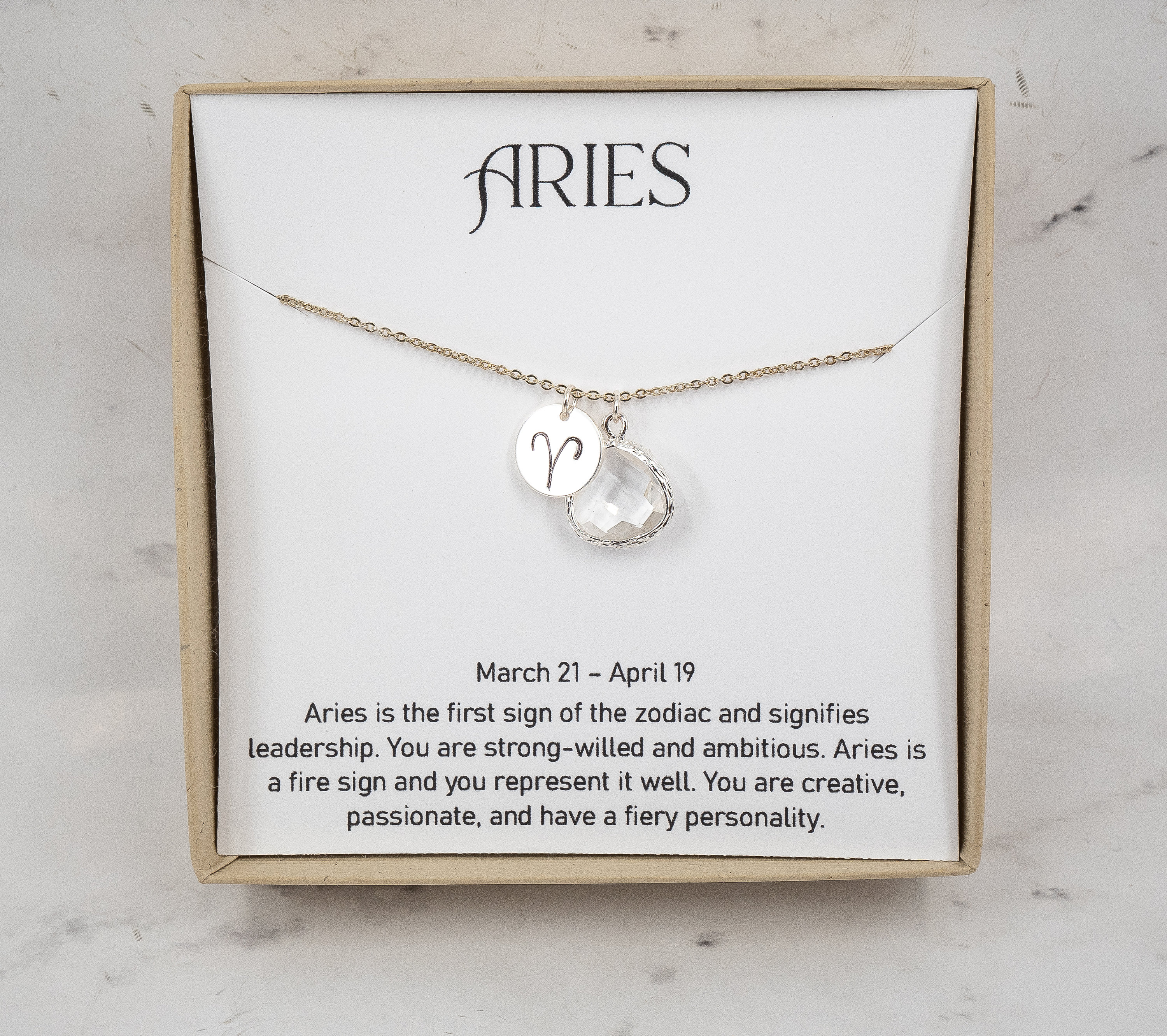 Aries silver necklace deals