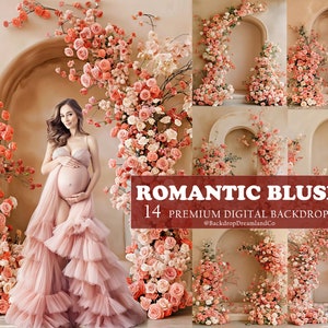 FLORAL ARCH Digital Backdrops Maternity Backdrop Overlays Studio Backdrop Overlays Fine Art Textures Fine Art Photoshop Overlays Floral Wall