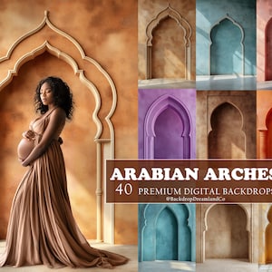 40 ARABIAN ARCHES Set Digital Backdrops Maternity Backdrop Overlays Studio Backdrop Overlays Fine Art Textures Digital Maternity Backgrounds
