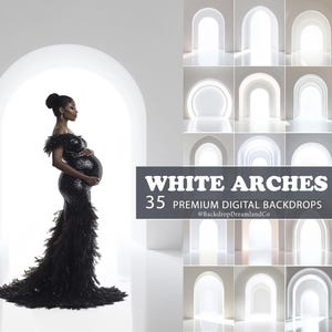 35 WHITE ARCHES Set Digital Backdrops Maternity Backdrop Overlays Studio Backdrop Overlays Fine Art Textures Digital Maternity Background