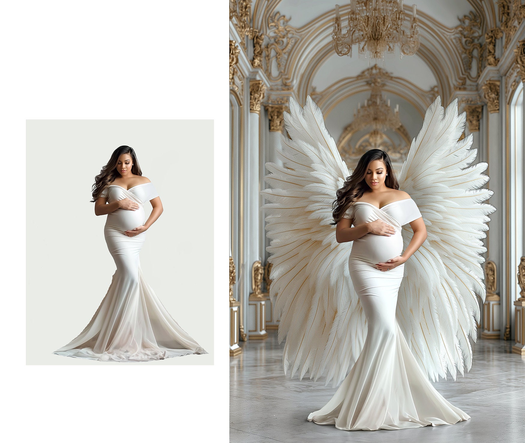 20 ANGEL WINGS Backdrops Digital Backgrounds Maternity Backdrop Angel ...