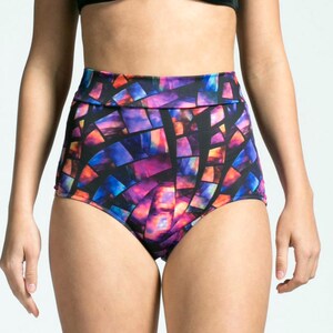 Sacred Glass Printed Pinup Style Bikini Bottoms