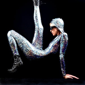 The Original Joysuit: Silver Holographic Bodysuit From Mars, Delivered Straight to Your Earth Home