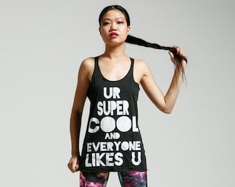 SALE UR Super Cool Tri-Blend Oversized Racerback Tank