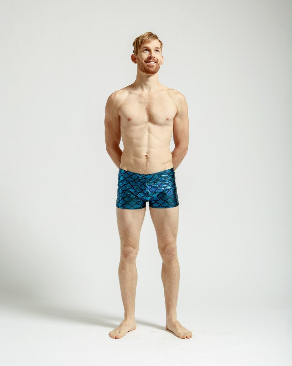 merman swim trunks