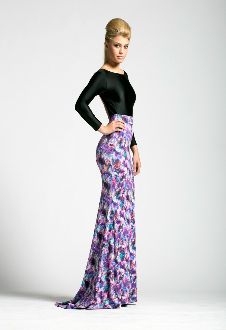 SALE Crystal Prisms Maxi Skirt image 2