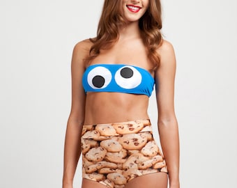 Cookie Monster High Waisted Bikini...Can you believe it?