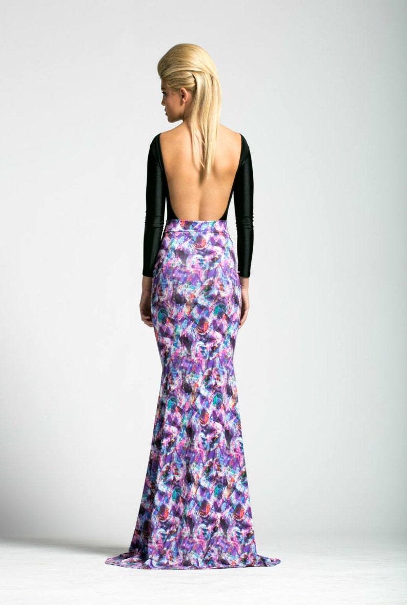 SALE Crystal Prisms Maxi Skirt image 4