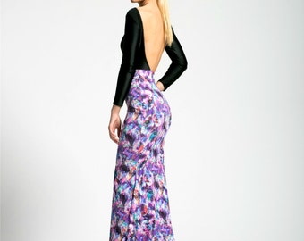 SALE Crystal Prisms Maxi Skirt