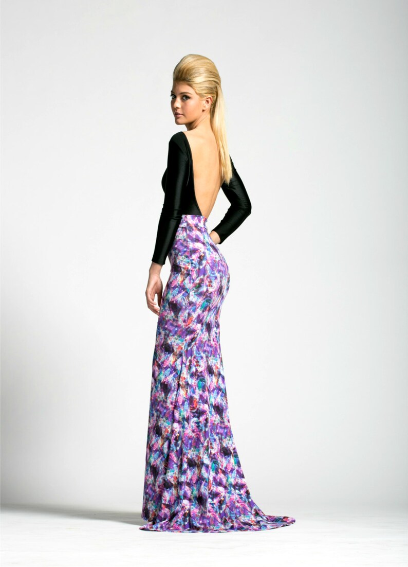 SALE Crystal Prisms Maxi Skirt image 1