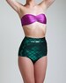 The Original Green High Waist Mermaid Bikini Bottom Pinup Style 