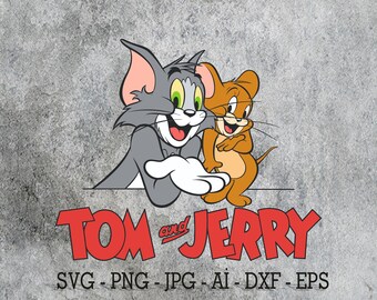 Tom und Jerry SVG-Design, Tom und Jerry PNG, Tom und Jerry Jpg-Design, Eps Design, Tom und Jerry Sublimationen, digitaler Download, Png-Svg-Dxf