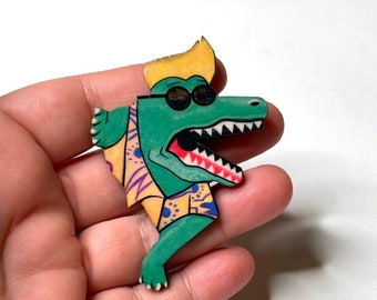 Kyle Of The Niel Tacky Tourist Gator Original Zombie Head Magnet