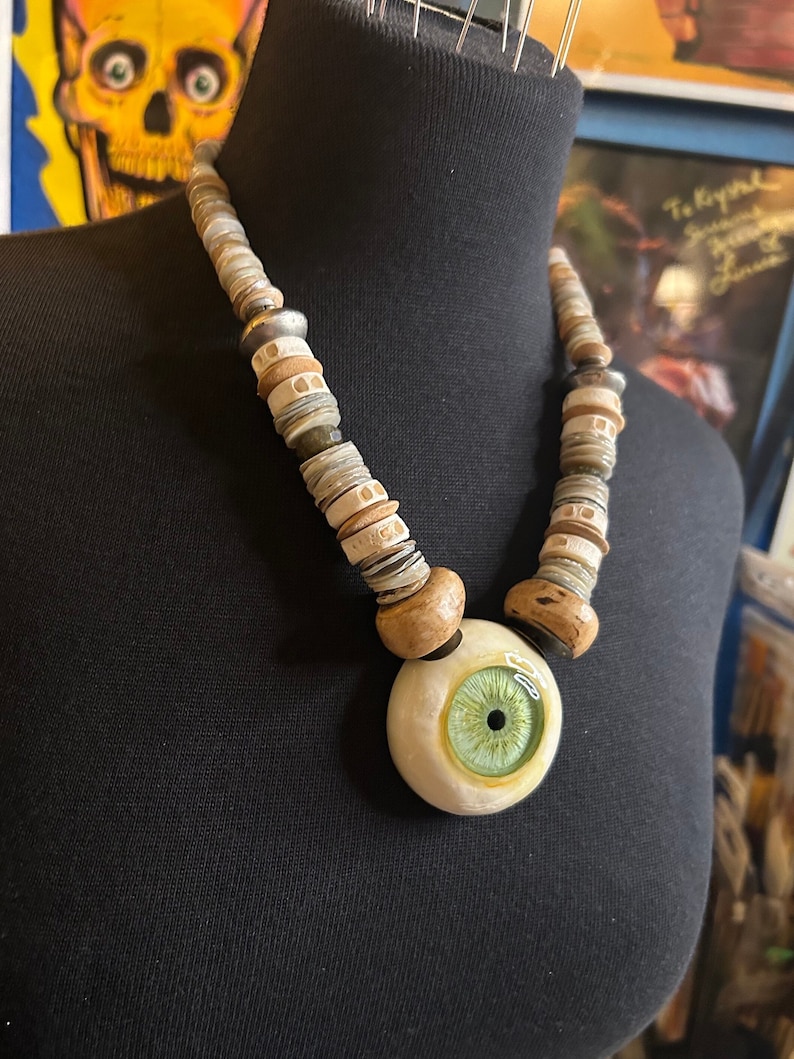 Eye of the Caribbean ZombieHead Necklace image 4