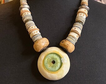 Eye of the Caribbean ZombieHead Necklace