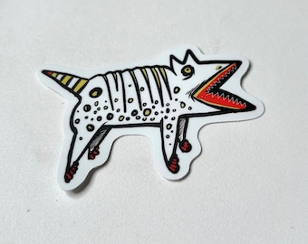 Wacky Dog Original Zombie Head Sticker