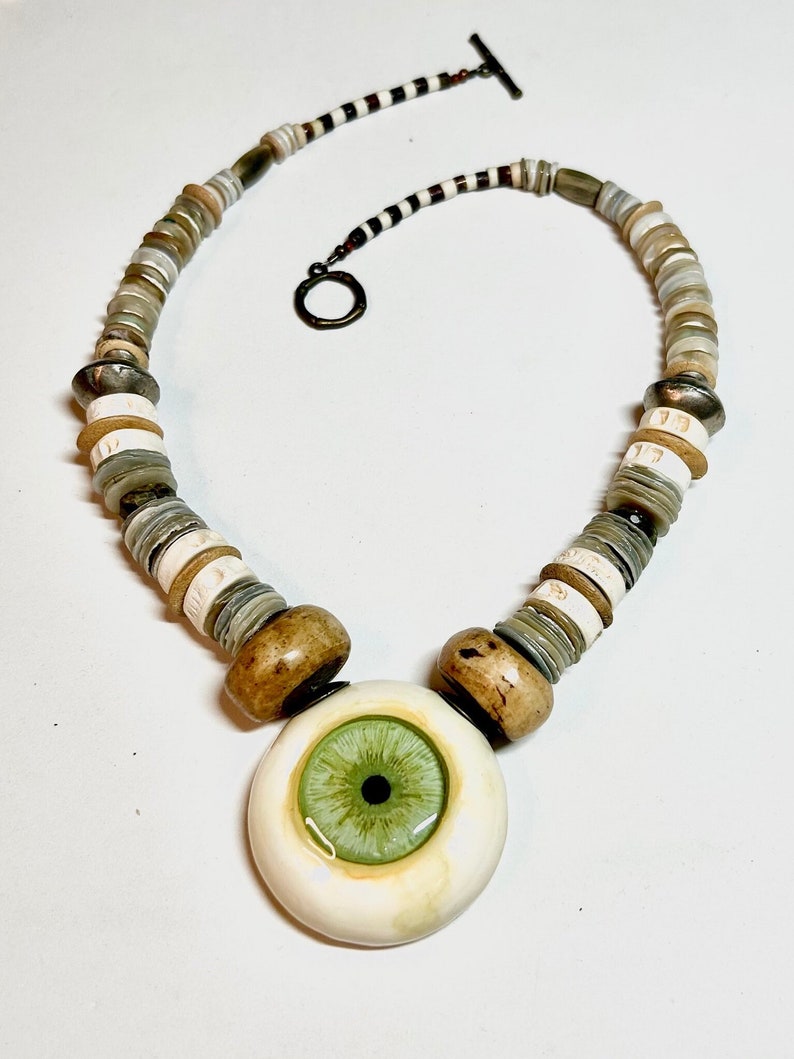 Eye of the Caribbean ZombieHead Necklace image 6