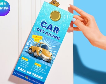 Car Detailing Flyer Template: Auto Wash, Fundraiser, Promotional (PDF)