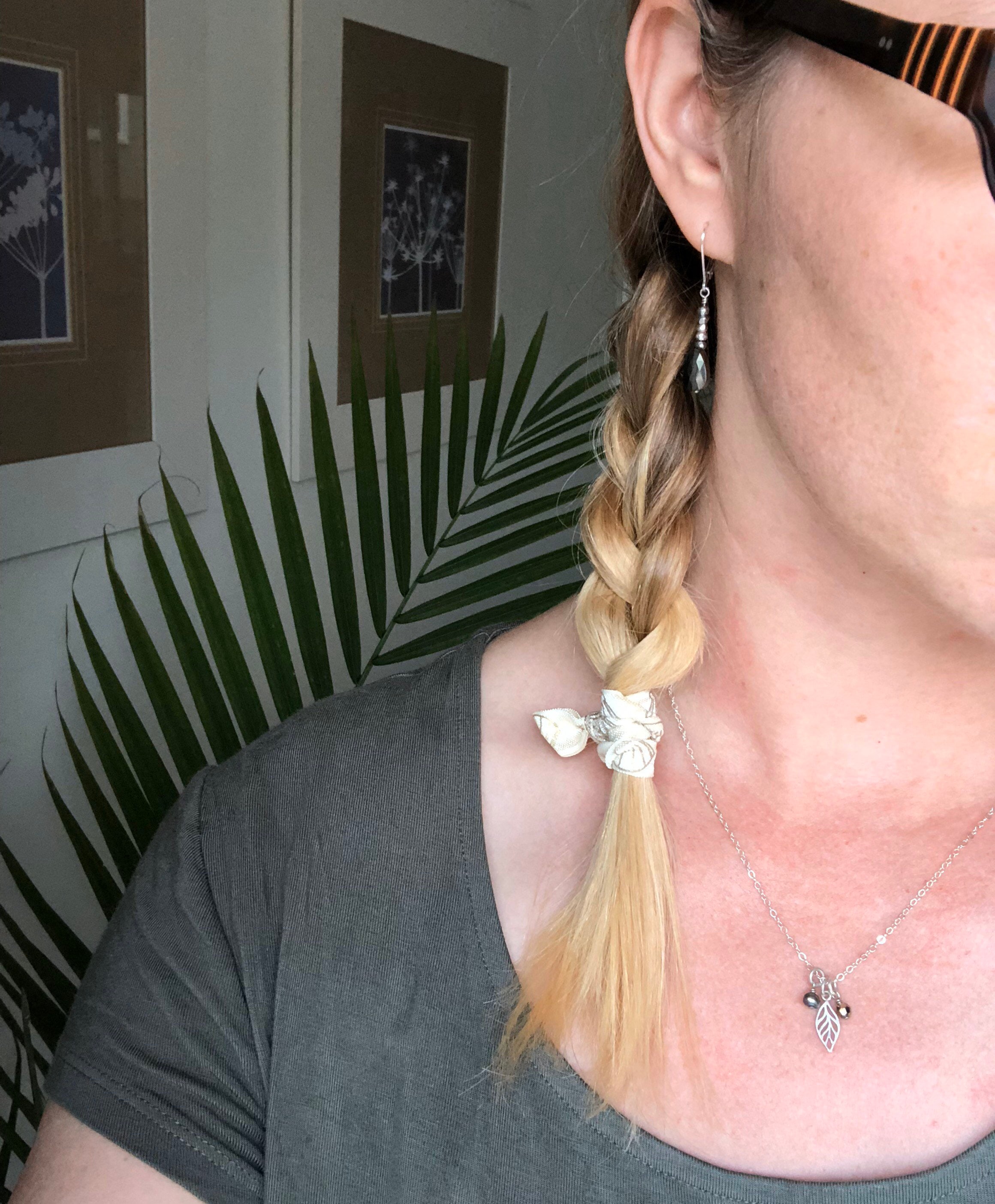 Elastic Hair Tie Set Black / Hair Ties / No Crease Hair Ties Etsy