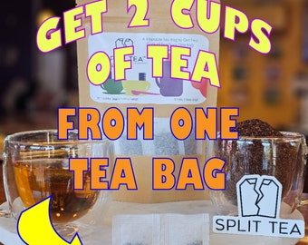 Perforated Tea Bags to Get Two Cups of Tea From One Bag- Rooibos Premium Tea