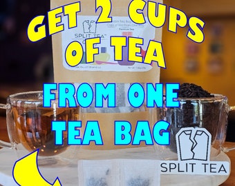 Perforated Tea Bag to Get Two Cups of Tea From One Tea Bag- Oolong Premium Tea