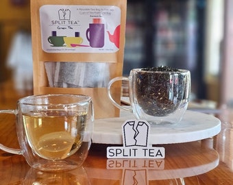 Rippeable Tea Bags- Green Tea- Get TWO Cups of Tea From ONE Tea Bag- Premium Tea