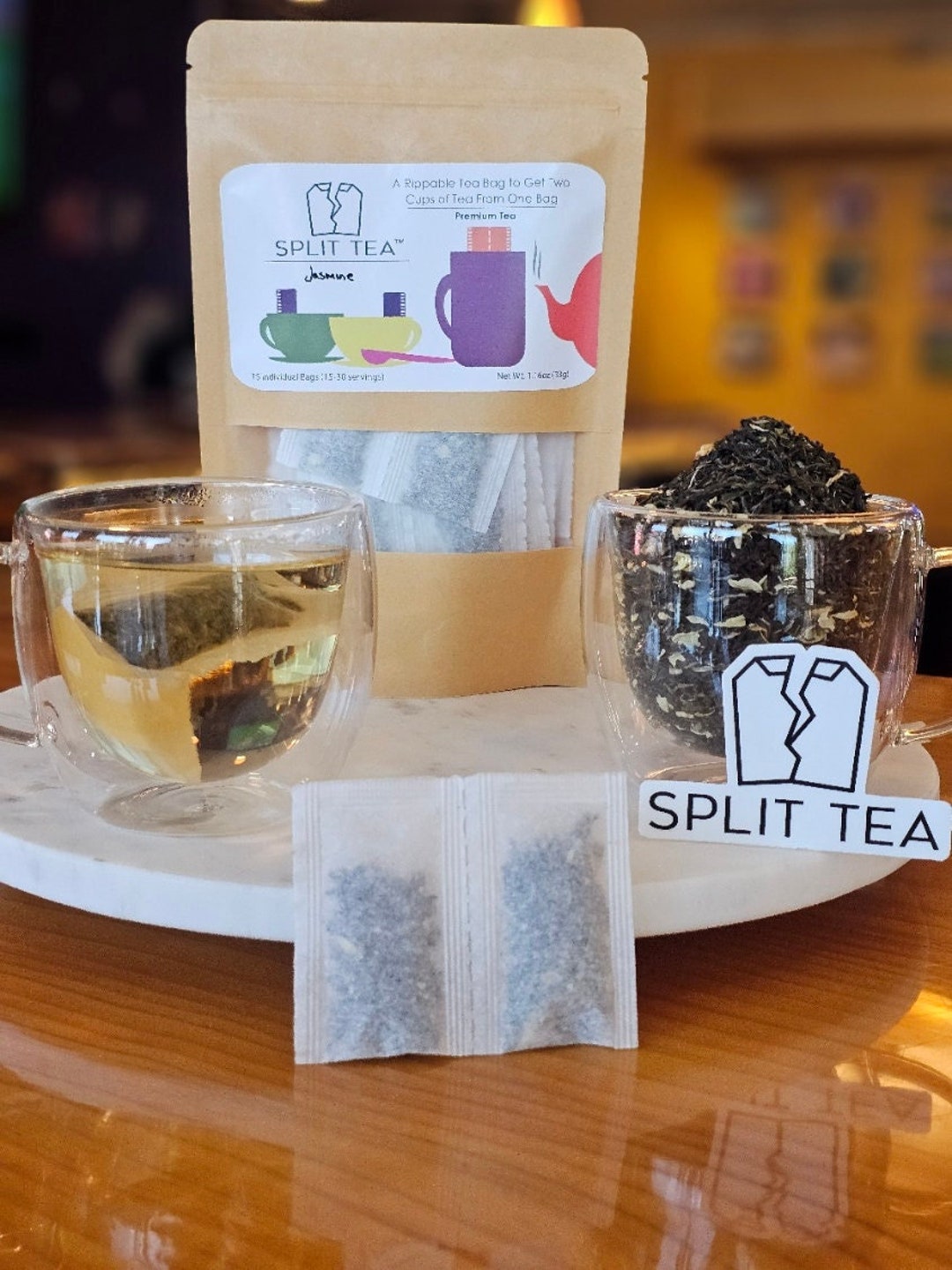 Jasmine Green Tea in Perforated Tea Bags- Premium Tea - Etsy