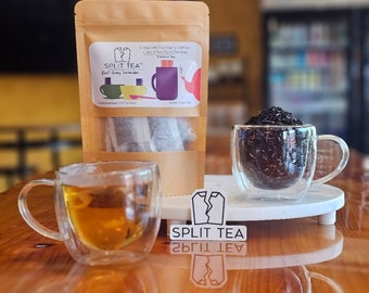 Rippable Tea Bag- Earl Grey Lavender- Get TWO Cups of Tea From ONE Tea Bag- Premium Tea