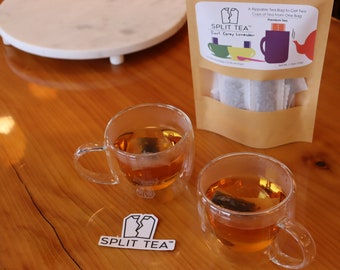 Rippable Tea Bag- ENGLISH BREAKFAST- Get Two Cups of Tea From ONE Tea Bag- Premium Tea