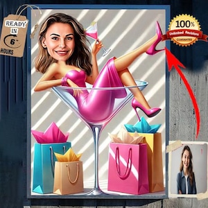 30e verjaardagscadeau karikatuur cartoon van foto gelukkige verjaardag karikatuur cadeau 30e verjaardag tekening gepersonaliseerd verjaardagscadeau