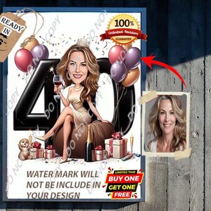 30e verjaardagscadeau karikatuur cartoon van foto gelukkige verjaardag karikatuur cadeau 30e verjaardag tekening gepersonaliseerd verjaardagscadeau