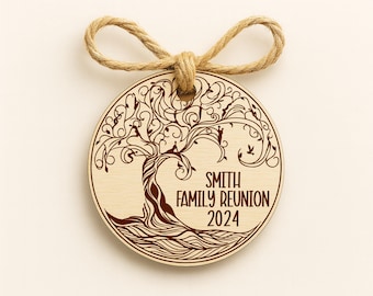 Personalized Family Reunion Favor – Custom Magnet or Coaster Keepsake for Guests