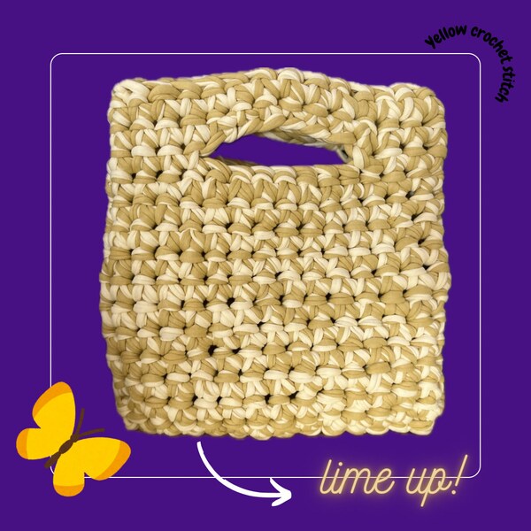 Lime Up! Crochet-Bag