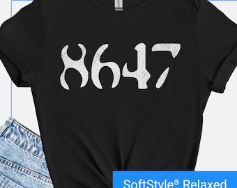 Retro 8647 Anti Trump Shirt, Subtle Anti Trump T-Shirt, Hidden Dump Trump Tshirt, Funny Liberal Shirt Gift, Pro-Democrat 8647 Graphic Tee