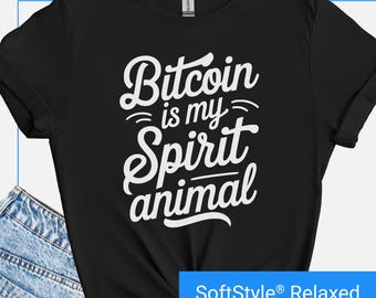 Crypto T-Shirt, Funny Bitcoin Shirt, Bitcoin Humor Crypto Enthusiasts Tee, Crypto Fan T-shirt, Cool Crypto Shirt, Bitcoin Spirit Animal