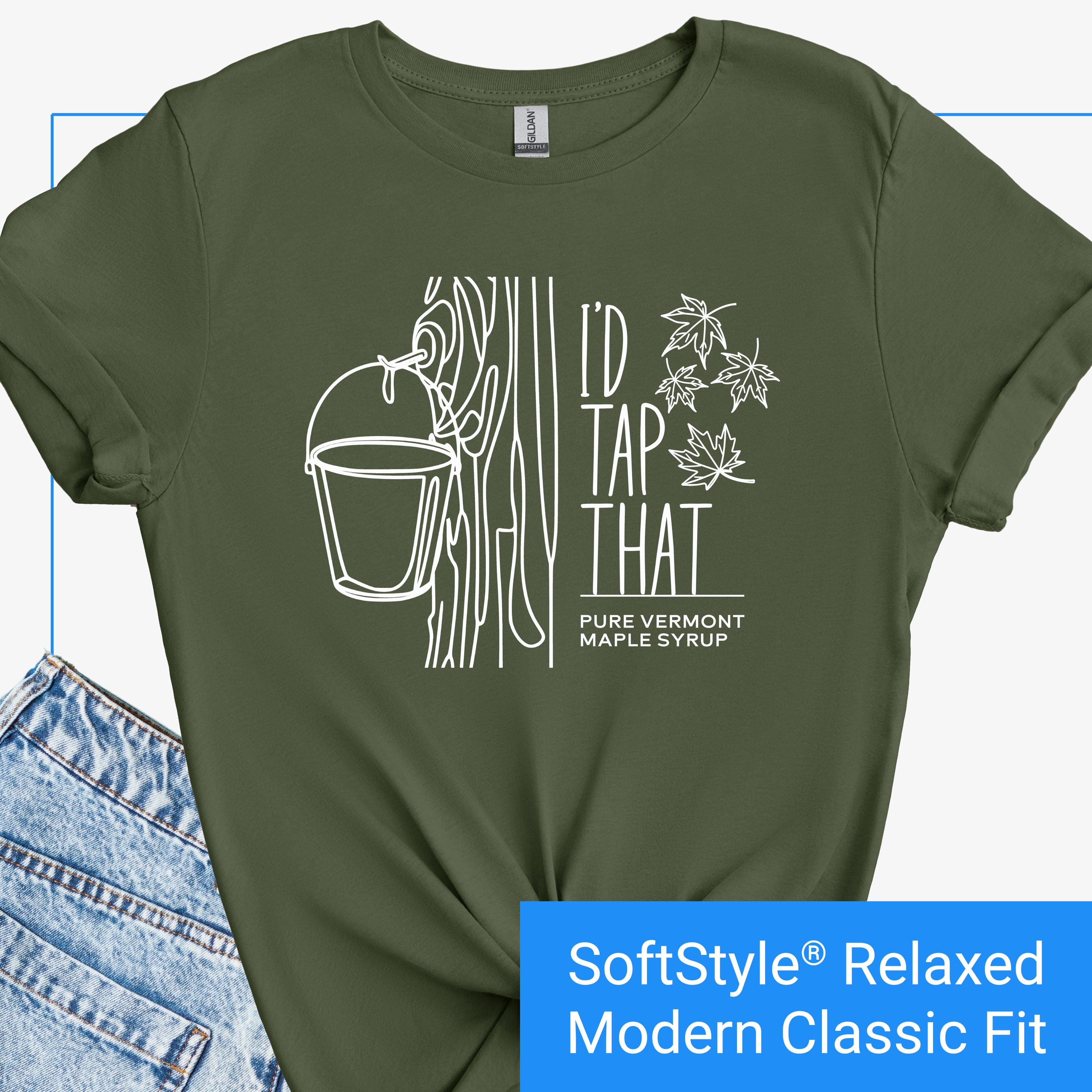 Maple Syrup Shirts - I'd Tap That - Vermont Tshirt Maple Syrup Shirts - I'd Tap That - Vermont Tshirt