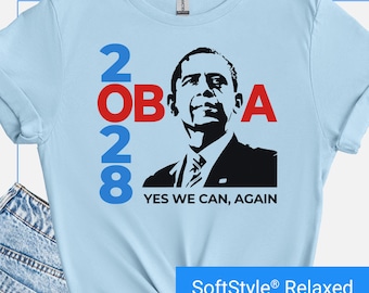 Obama 2028 Shirt, Anti Trump T-Shirt, Resist Trump Tee, Barack Obama Shirt, Liberal Activist Gift, Let's Fix This Shirt, Yes We Can Tee
