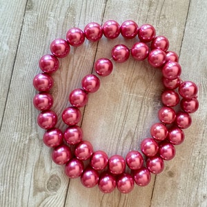 Candy Purple Pearl Beads - 1 16&quot; Inch Strand of Pearls, 10mm, Glass, Cosplay, Costume, Kawaii, Supplies Supply