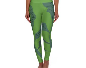 Green Goddess Yoga Leggings Pants