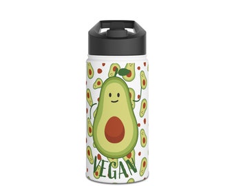 Avocado vegane Wasserflasche