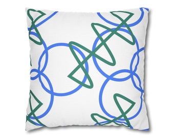 Retro colorful Polyester Square Pillowcase