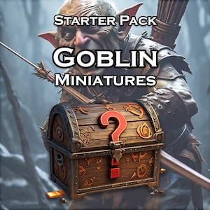 Box of Goblin Miniatures! | Starter Pack | Dungeons and Dragons | Pathfinder | Tabletop RPG | 3D Printed Models | D&D Monsters