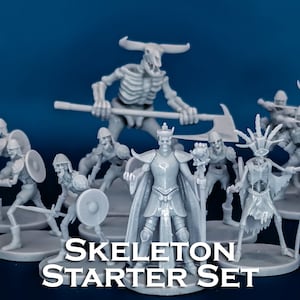 Skeleton Pack | Random Encounter | 10 Miniatures - 28mm Scale DnD D&D Tabletop Miniature Mini