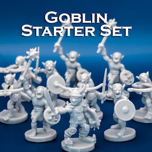Kobold Starter Set | 10 Miniaturen Starter Set - 28 mm Skala D&D D&D Tabletop Miniature Mini Bundle Pack Lot