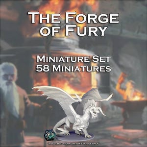 Set completo di moduli The Forge of Fury / 58 miniature / Tales from the Yawning Portal / Scala 28 mm / Dungeons & Dragons (non ufficiale) DND Miniatures