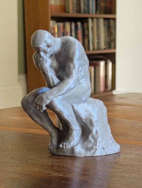 オーギュスト・ロダン　考える人　レプリカ 考える人の像 | 高さ12cm | オーギュスト・ロダンの傑作の3Dプリント