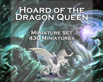 Hort der Drachenkönigin Kampagne Set | 430 Miniaturen | 28 mm Skala | Dungeons & Dragons Tabletop RPG (Inoffiziell)