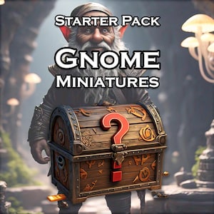 Box of Gnome Miniatures! | Starter Pack | Dungeons and Dragons | Pathfinder | Tabletop RPG | 3D Printed Models | D&D Monsters